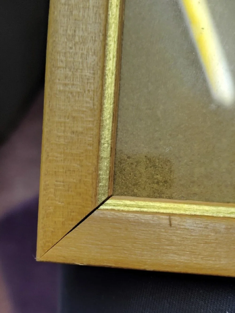Vintage Mid Century Woolworth Blonde Wood Picture Frame 11x15 Fits 8x10 MCM